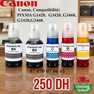 Pack bouteilles d’encre compatible Canon GI-41 Pour G3420, G2420, G3430, G2430